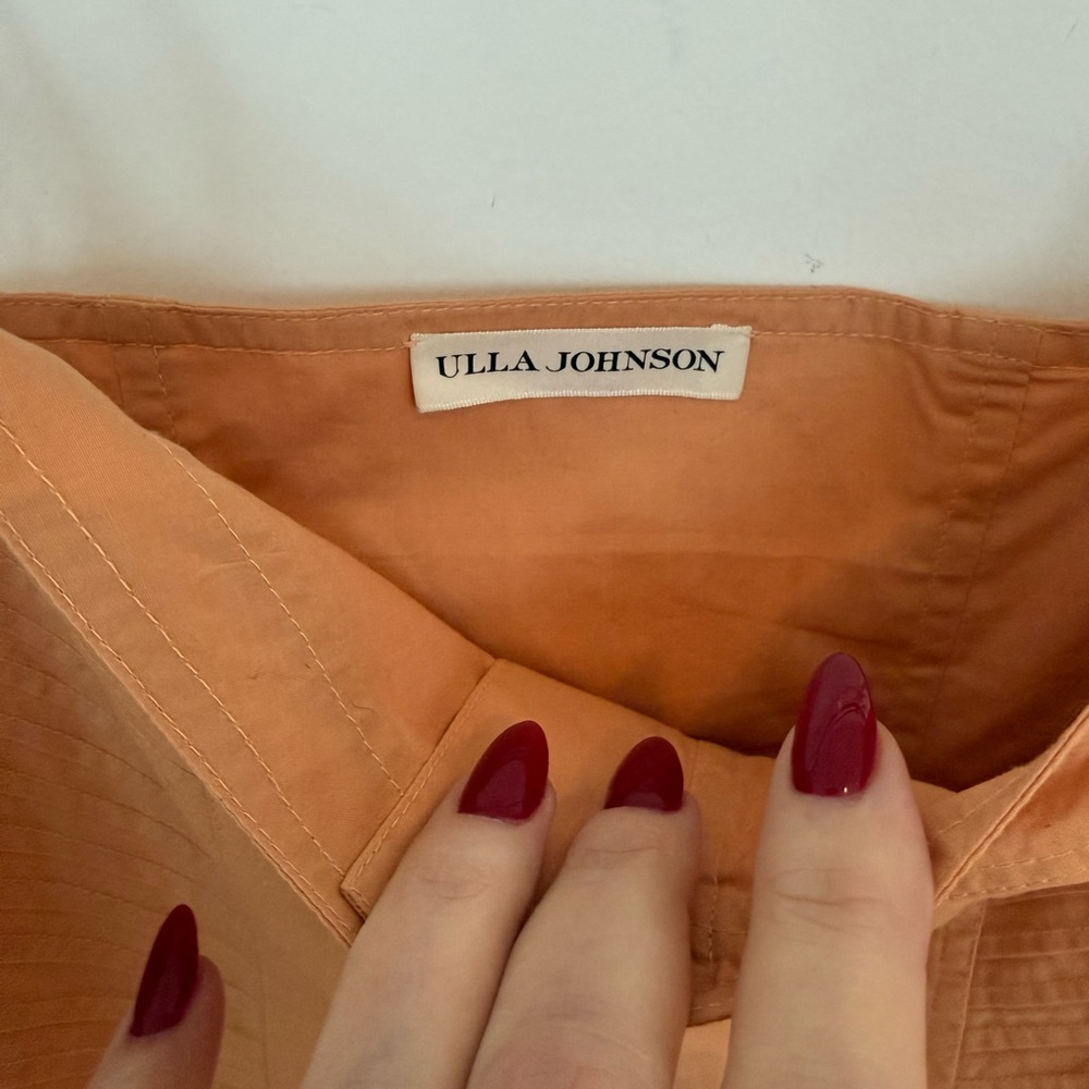 Ulla Johnson Cosette Belted Midi Dress in Pale Coral size 6 - Picture 6 of 9